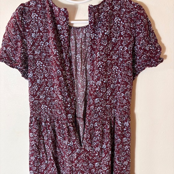 J. Crew Puff Sleeve Tiered Midi Dress Size XS - Picture 9 of 9